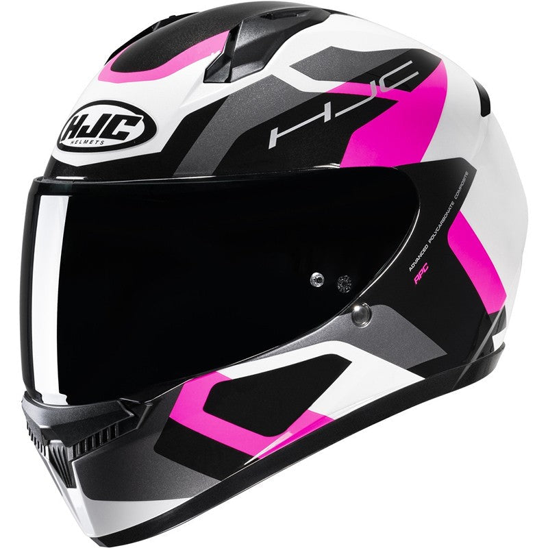 Casco HJC C10 Tins MC8 Blanco/Rosado - Detalle adicional | Proshop Chile