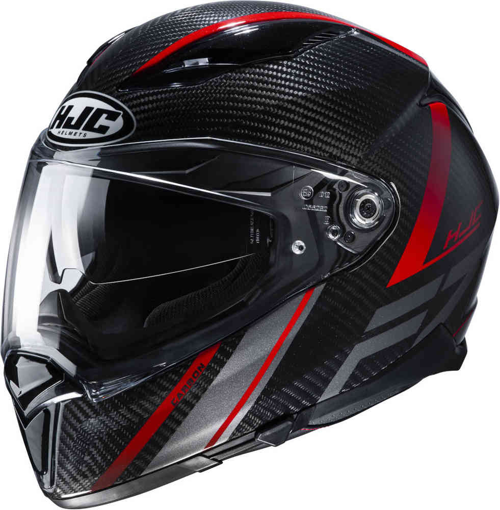 Casco HJC F70 Carbon Eston MC1 Negro/Rojo - Vista principal | Proshop Chile