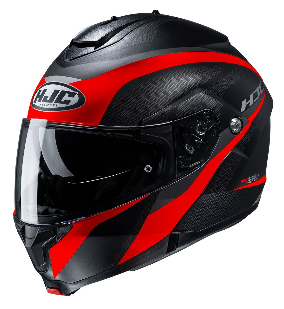 Casco HJC C91 Taly MC8SF Negro/Rosado - Vista posterior | Proshop Chile