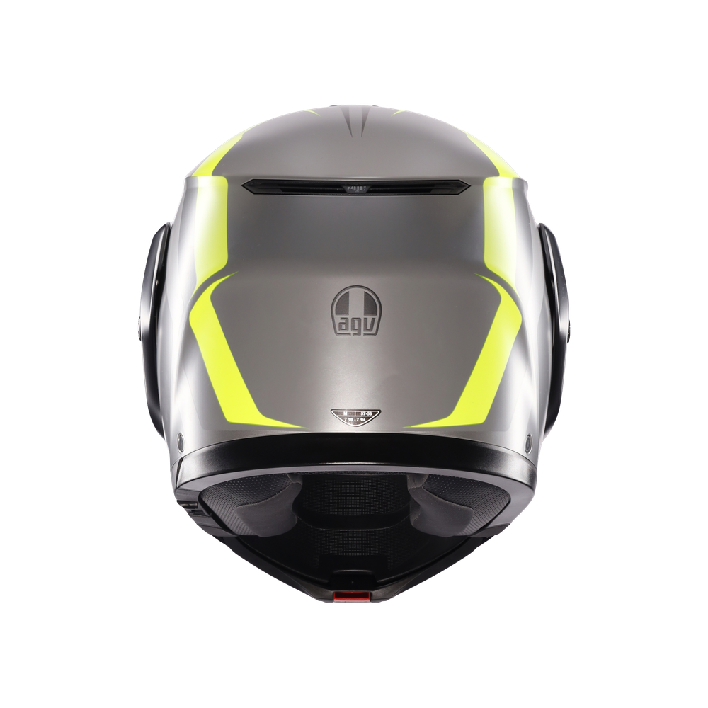 Casco AGV Streetmodular Resia Gris Matte/Negro/Amarillo Fluor - Vista interior | Proshop Chile