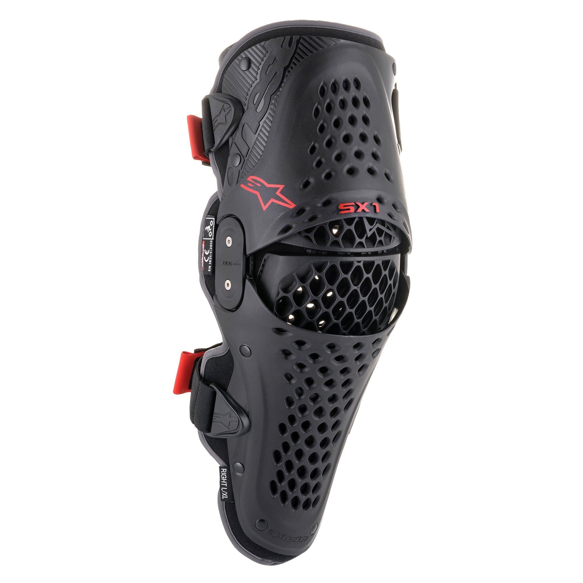 Rodilleras SX-1 V2 Protector Negro / Rojo