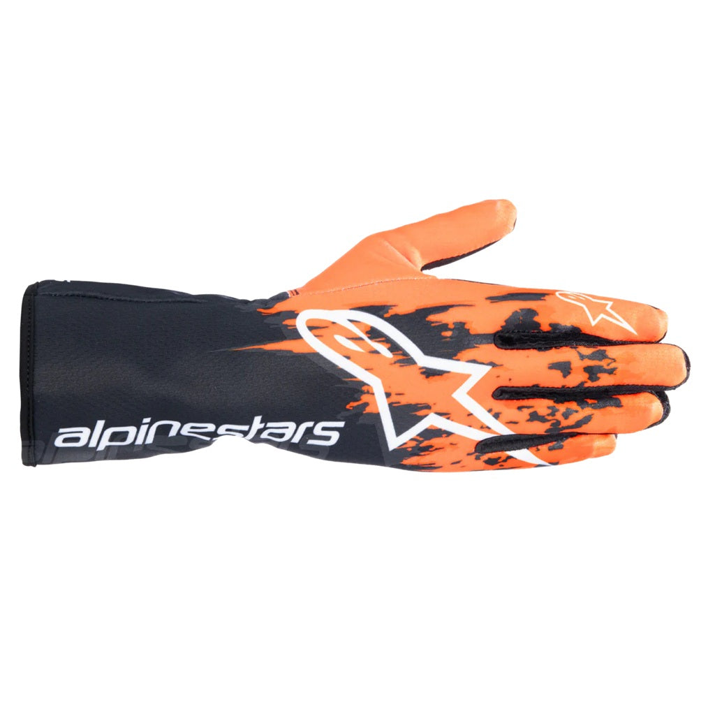 Guantes Karting Alpinestars Tech-1 K V3 Negro/Naranja - Homologado CIK-FIA