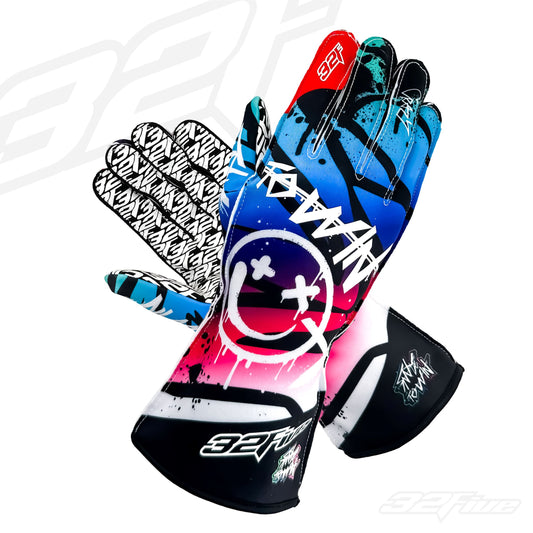 Guantes 32 Five SMILE TO WIN Azul/Rosado
