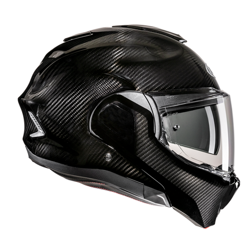 Casco HJC F100 Carbon Negro - Vista lateral | Proshop Chile
