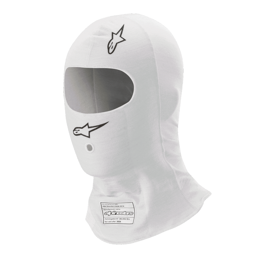 Máscara Auto Alpinestars Race V3 Balaclava FIA Blanco