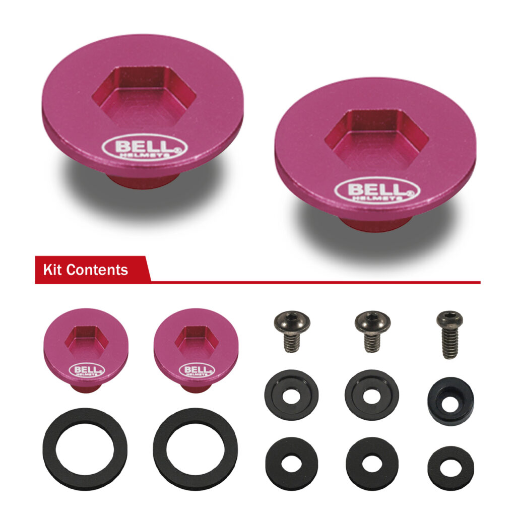 Perno para visera BELL SV-SE07 Rosado para karting