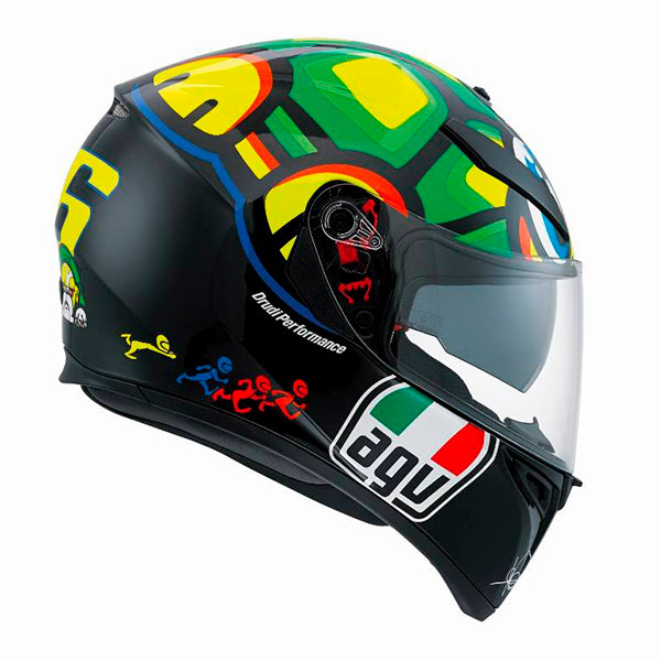 Casco AGV K3 SV VR Tortuga - Vista lateral | Proshop Chile