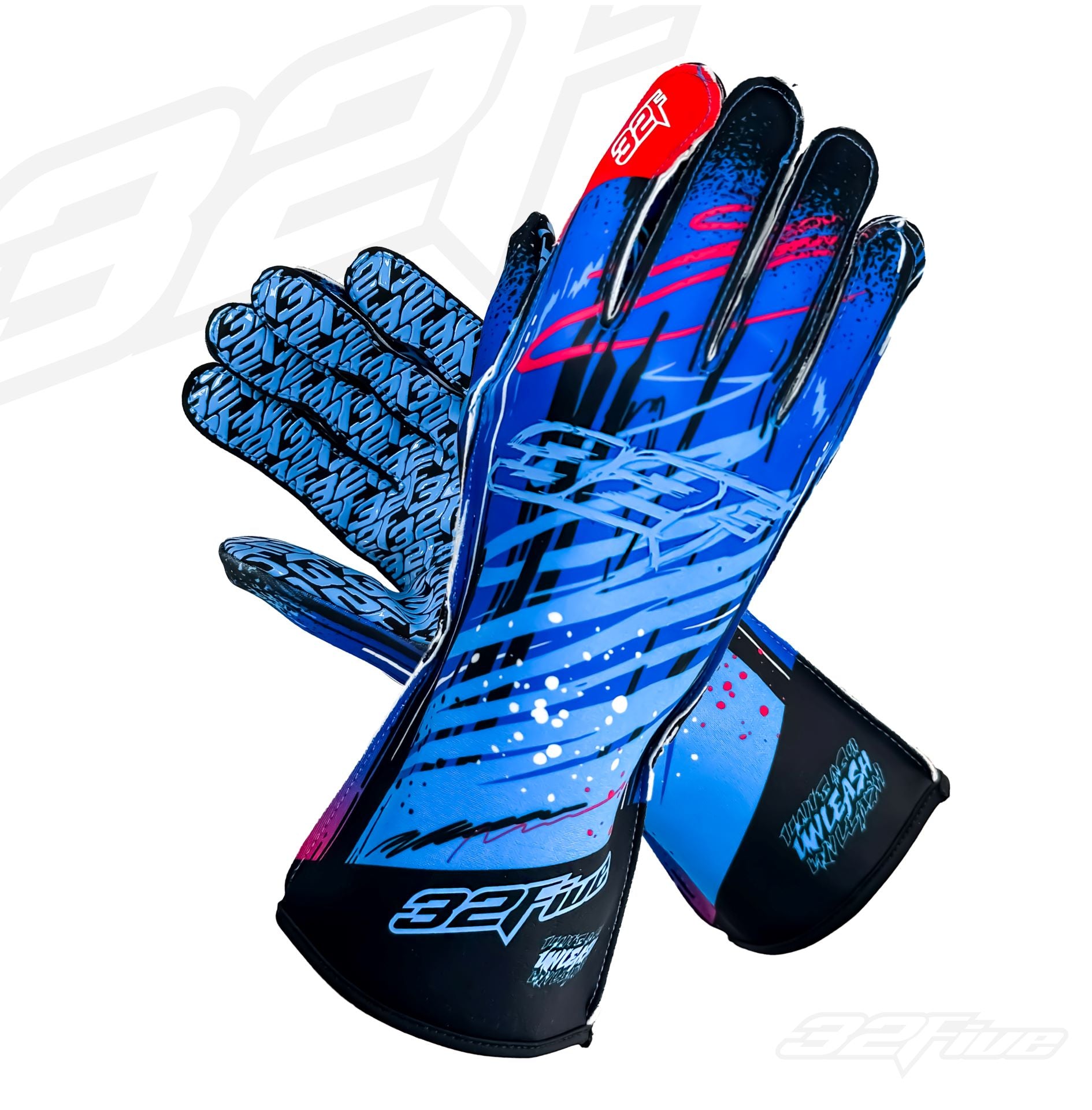 Guantes 32 Five UNLEASH Azul para karting