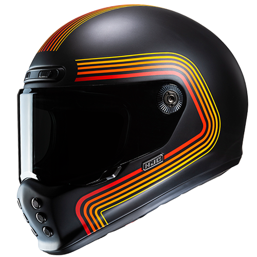 Casco HJC V10 Foni MC1 Negro/Rojo - Vista principal | Proshop Chile