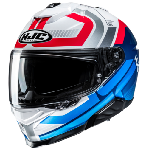 Casco HJC i71 Viz MC21 Azul/Celeste/Rojo - Vista principal | Proshop Chile