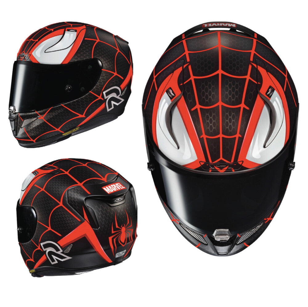 Casco HJC RPHA 11 Marvel - Miles Morales - Vista posterior | Proshop Chile