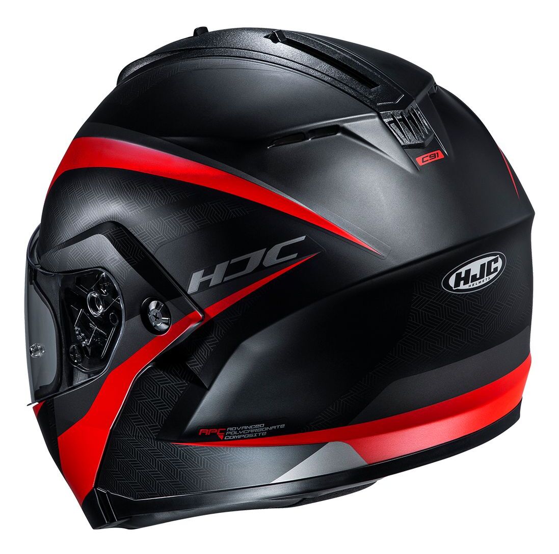 Casco HJC C91 Taly MC8SF Negro/Rosado - Vista lateral | Proshop Chile