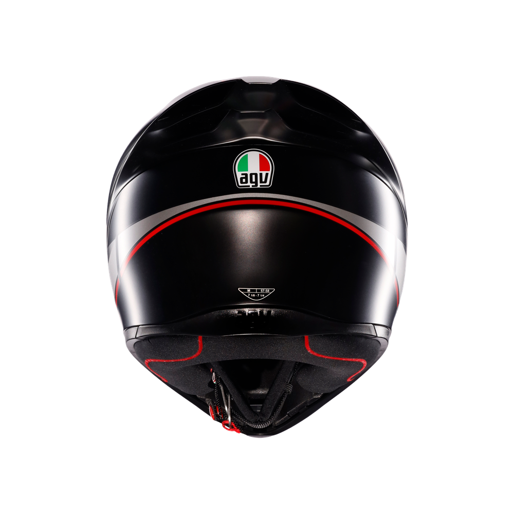 Casco AGV K1 S Lap - Vista posterior | Proshop Chile