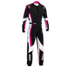 Buzo Karting Niña Sparco Kerb Advanced Negro/Rosado