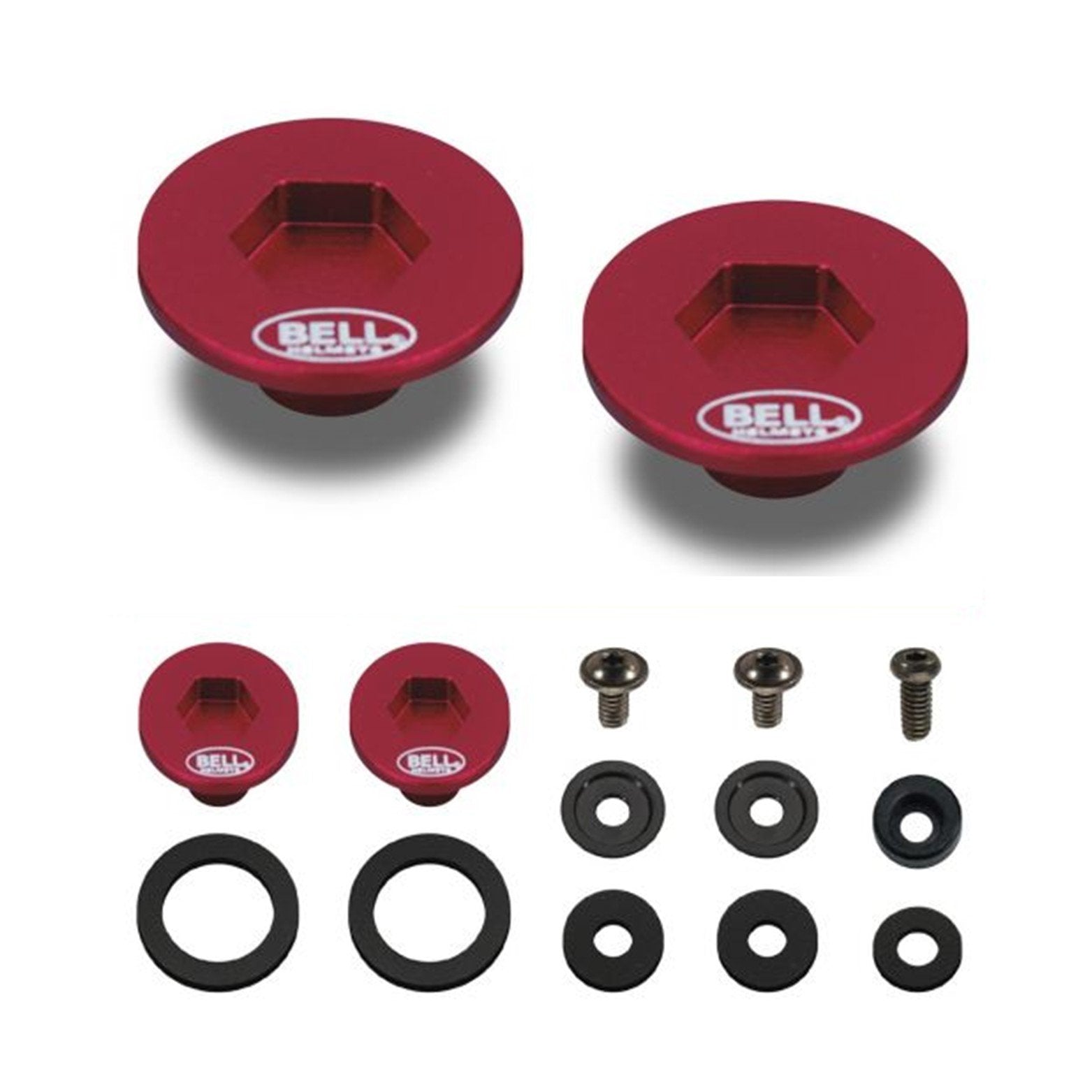 Perno para visera BELL SV-SE07 Rojo para karting