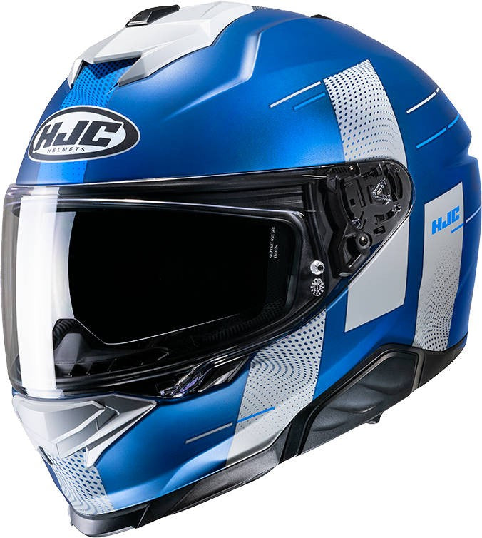 Casco HJC i71 Peka MC2SF Turquesa/Celeste/Blanco - Vista principal | Proshop Chile