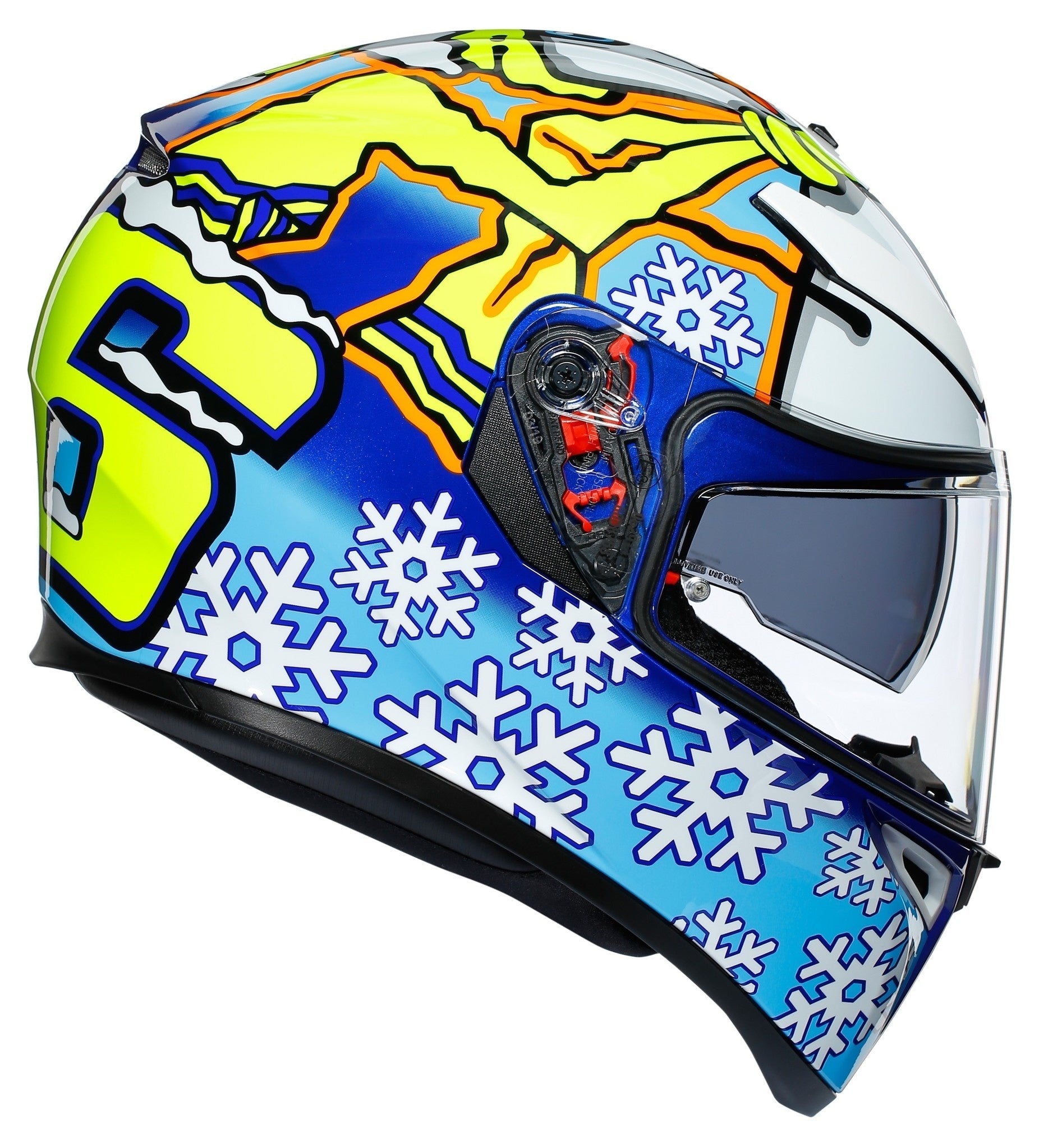 Casco AGV K3 SV VR Winter Test 2016 - Vista posterior | Proshop Chile