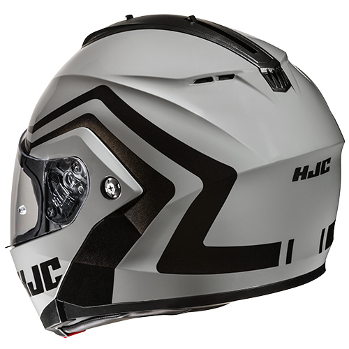 Casco HJC C91N Nepos MC5 Negro/Gris - Vista lateral | Proshop Chile