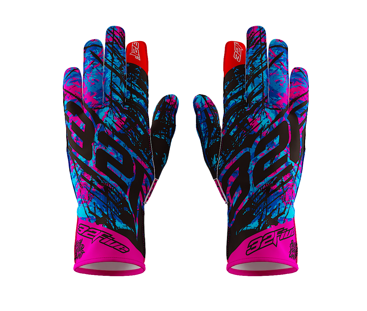 Guantes 32 Five PUSH YOUR LIMIT Rosado/Negro para karting