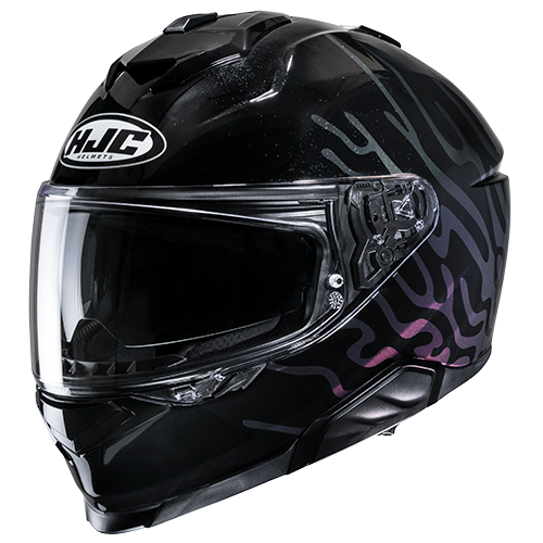 Casco HJC i71 Celos MC5 Negro/Gris - Vista lateral | Proshop Chile