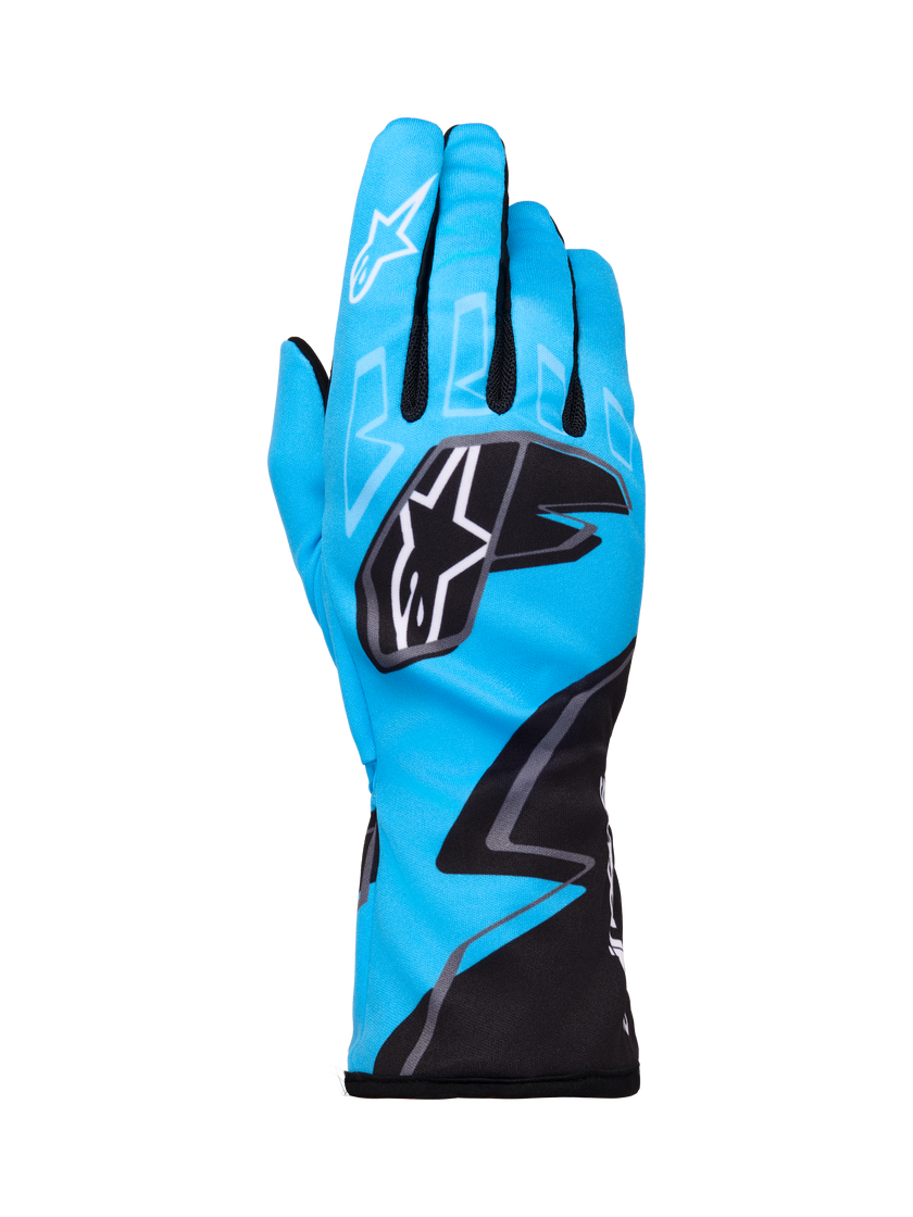 Guantes Karting Niño Alpinestars Race V2 Graphic 1 Celeste/Negro