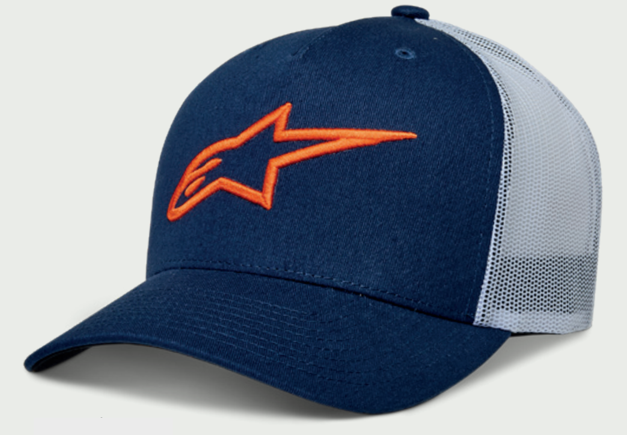 Gorro Alpinestars Ageless Trucker Azul Oscuro/ Blanco
