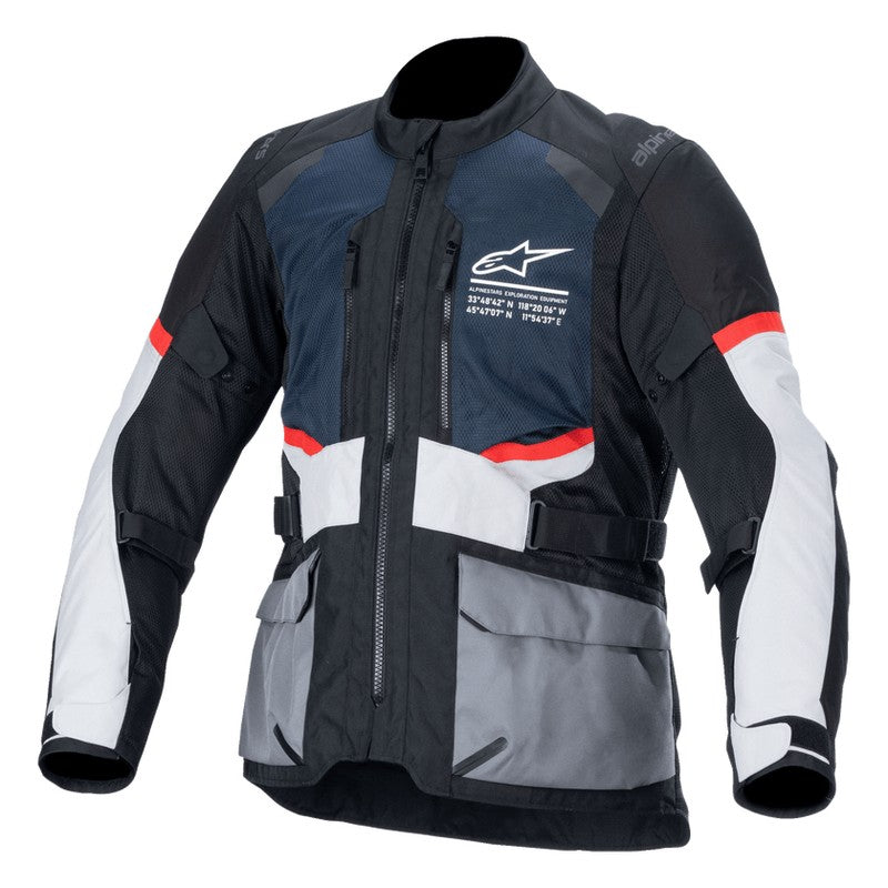 Chaqueta Moto Calle Alpinestars Andes Air Drystar Azul Oscuro/Negro/Gris Claro
