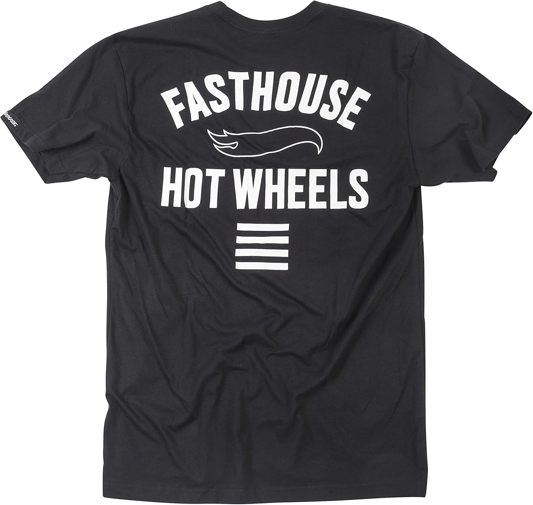 Polera Fasthouse Stacked Hot Wheels Negro