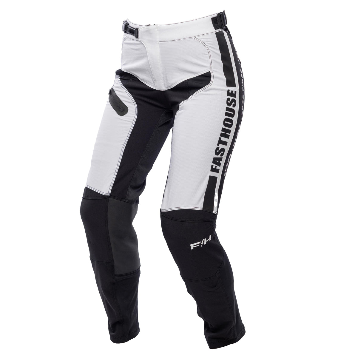 Pantalón Moto MX Mujer Fasthouse Storm Blanco/Negro