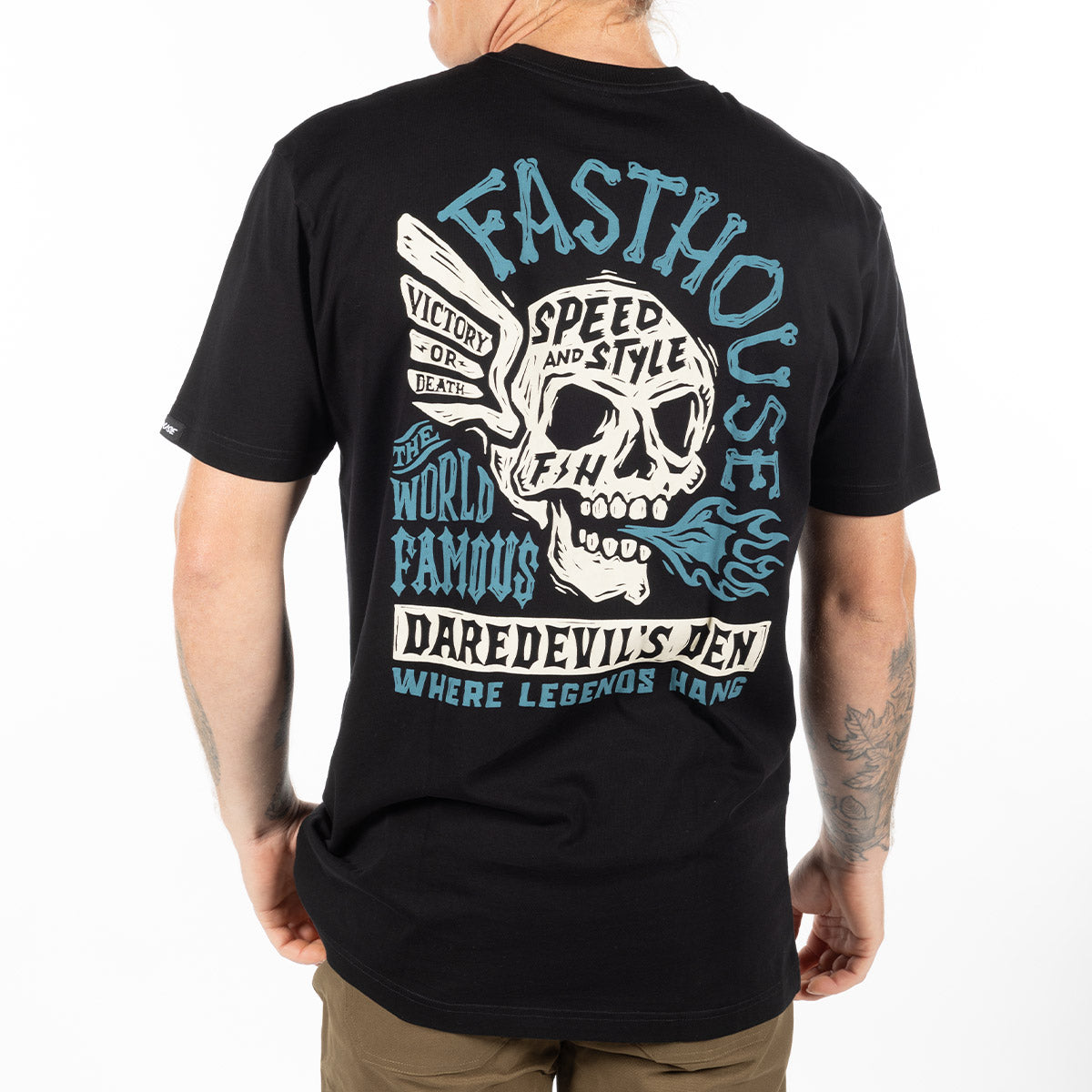 Polera Fasthouse Jekyll Negro/Azul