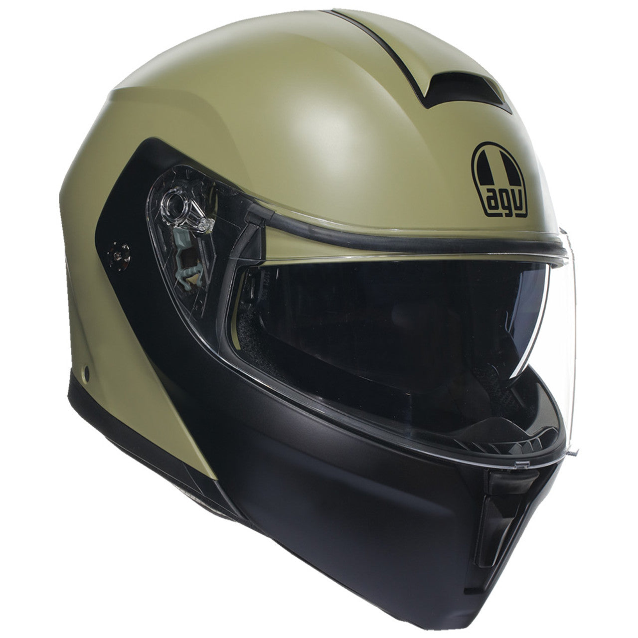 Casco AGV Streetmodular Pastello Verde/Negro - Vista principal | Proshop Chile