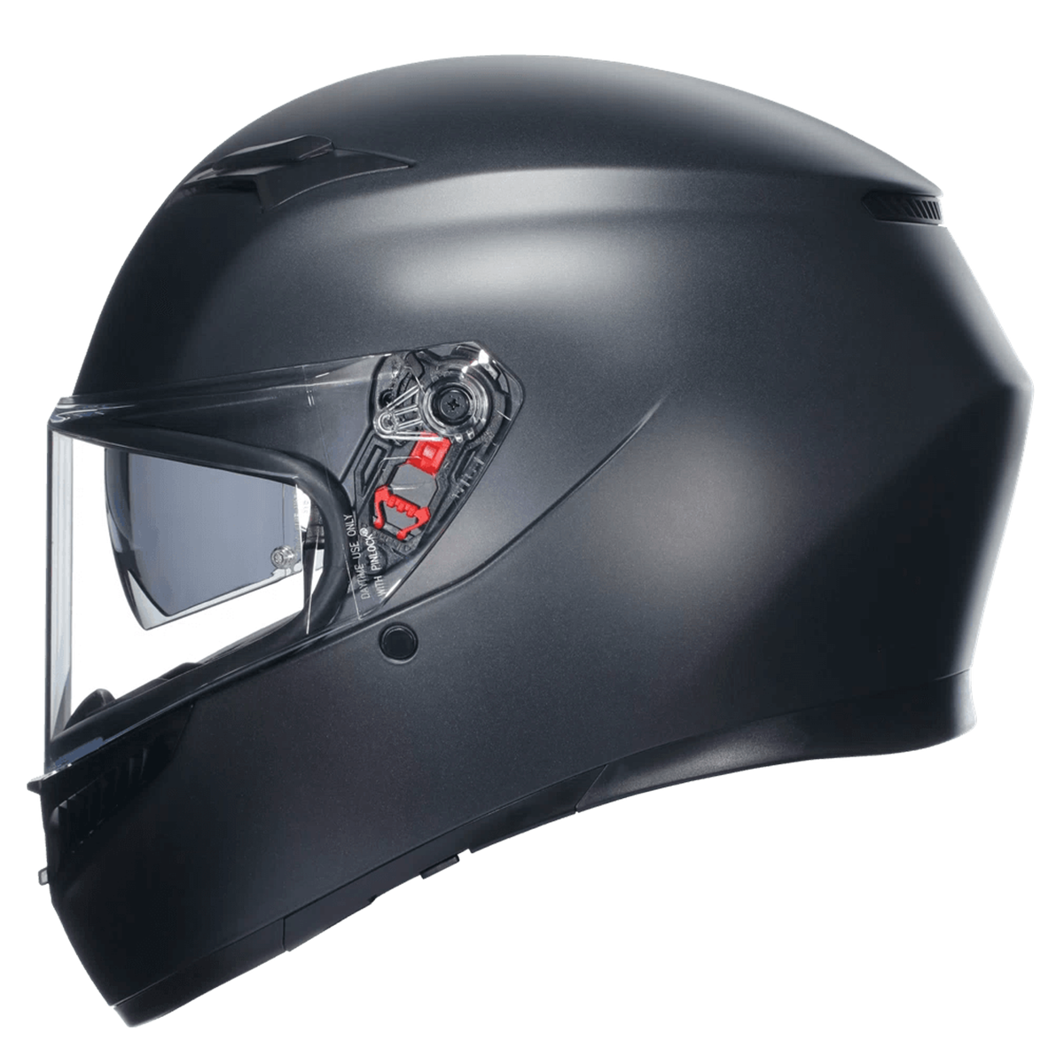Casco AGV K3 (2023) Negro Matte - Vista lateral | Proshop Chile