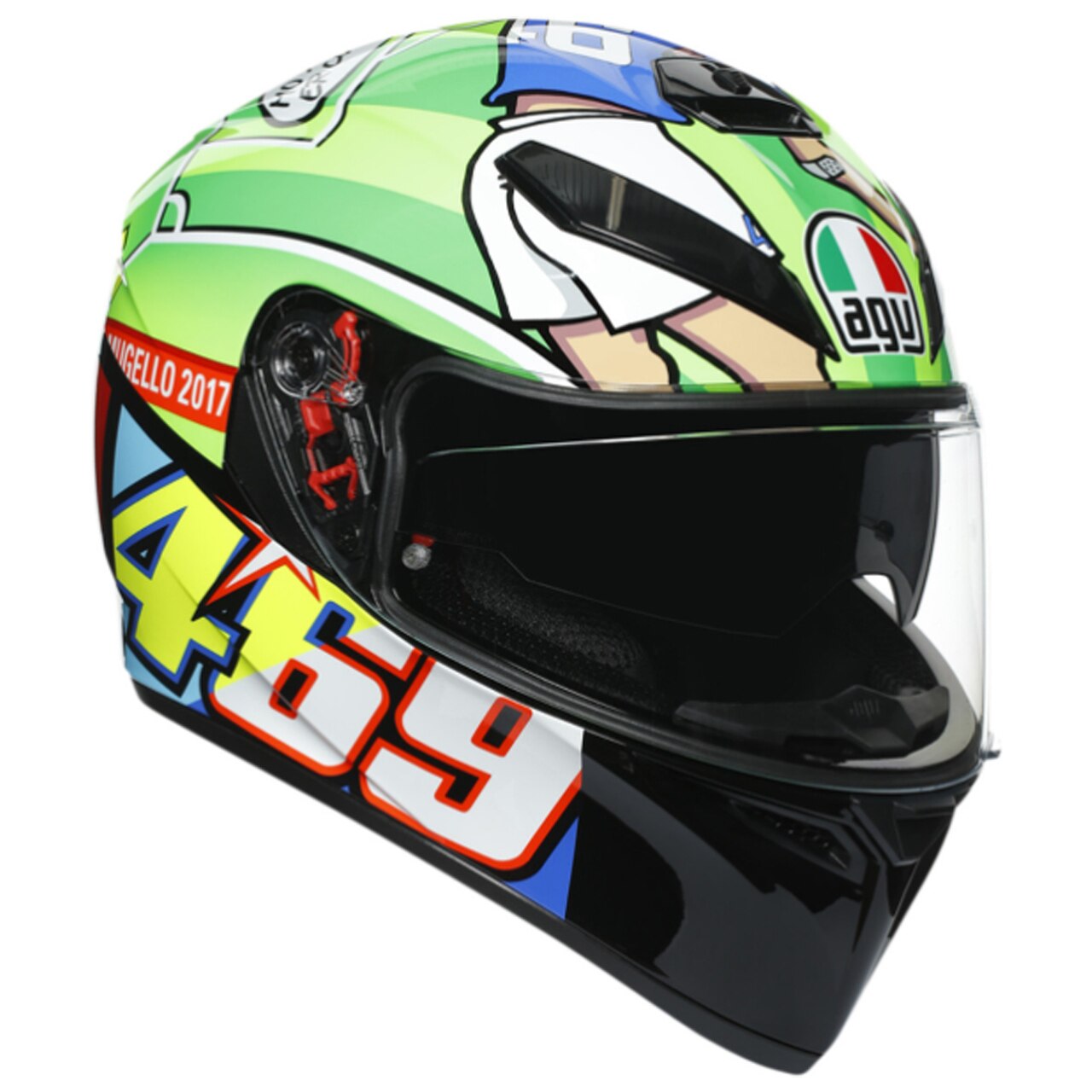 Casco AGV K3 SV VR Mugello 2017 - Vista posterior | Proshop Chile
