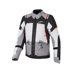 Chaqueta Mujer Moto Calle Alpinestars Stella Andes V4 Drystar Gris Oscuro/Gris Hielo/Negro/Coral Fluorescente