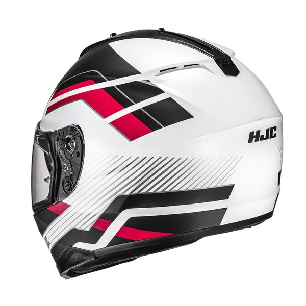 Casco HJC C70N Belis MC1SF Blanco/Negro/Rojo - Vista principal | Proshop Chile
