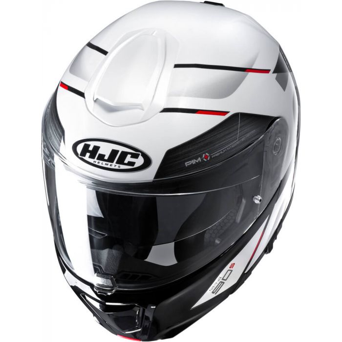 Casco HJC RPHA 90S Bekavo MC1 Blanco/Negro/Rojo - Vista posterior | Proshop Chile