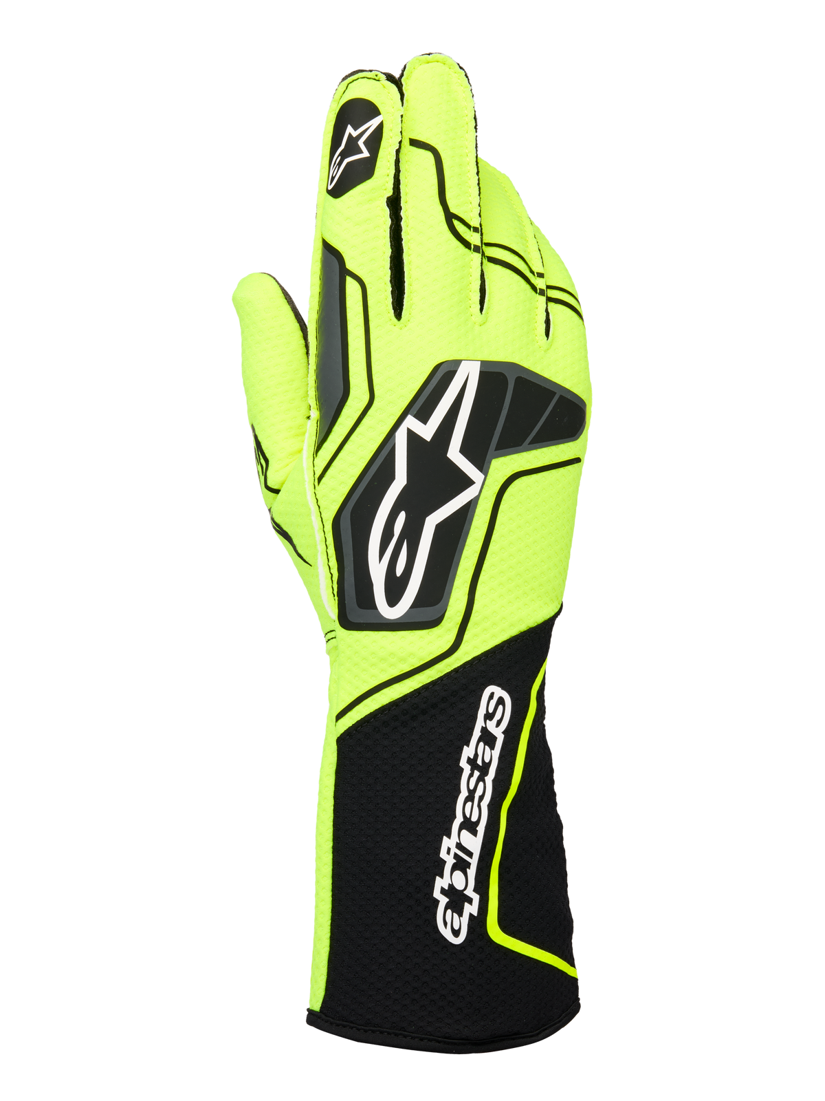 Guantes Karting Tech-1 KX V4 Amarillo Fluor/Negro - Homologado CIK-FIA