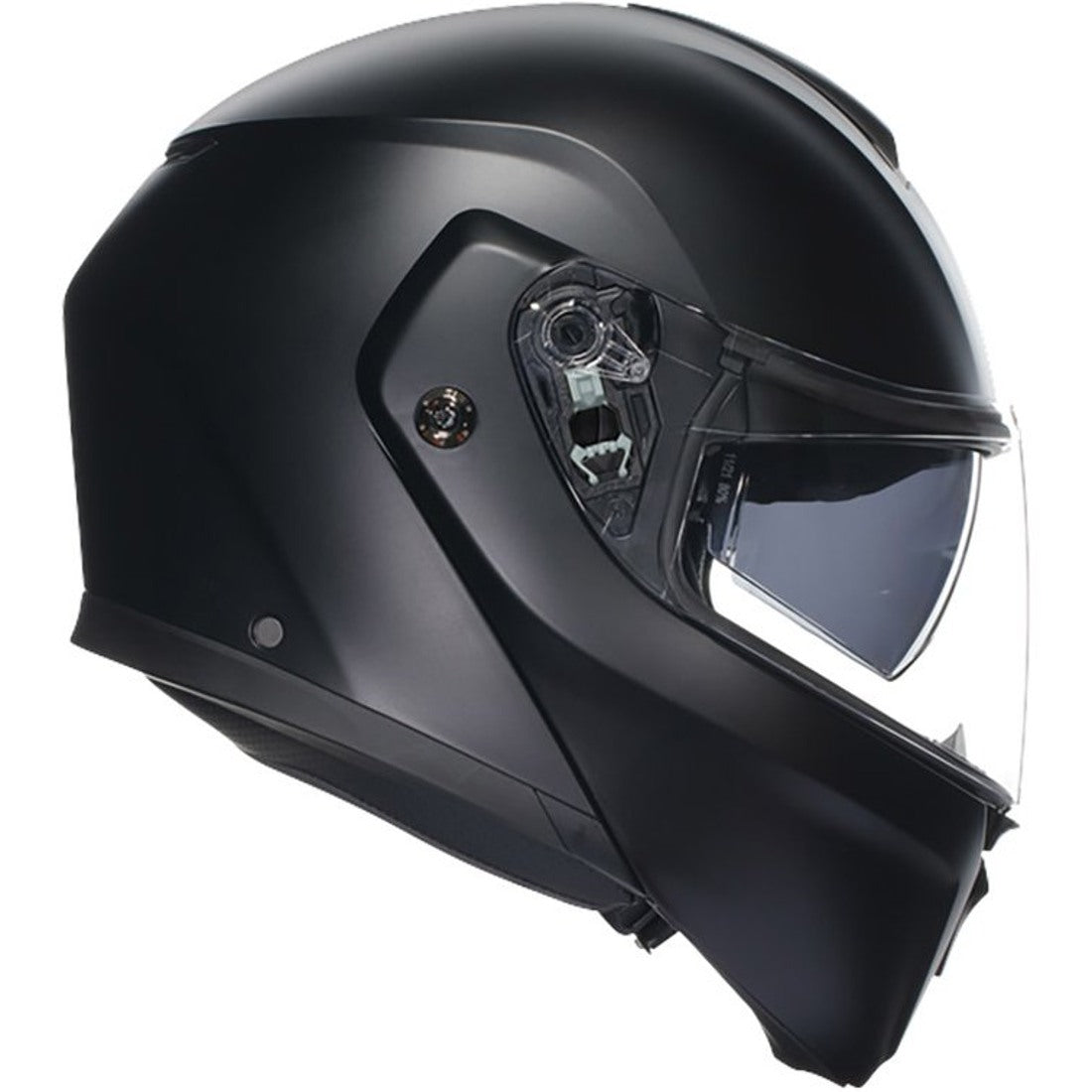 Casco AGV Streetmodular Solid Negro Matte - Vista lateral | Proshop Chile