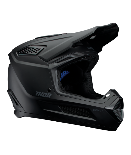 Casco Moto MX Thor Fleet BlackOut Negro Matte