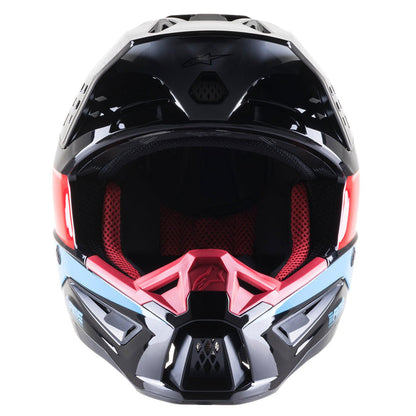 Casco SM5 Bond Negro/ Rojo/ Celeste