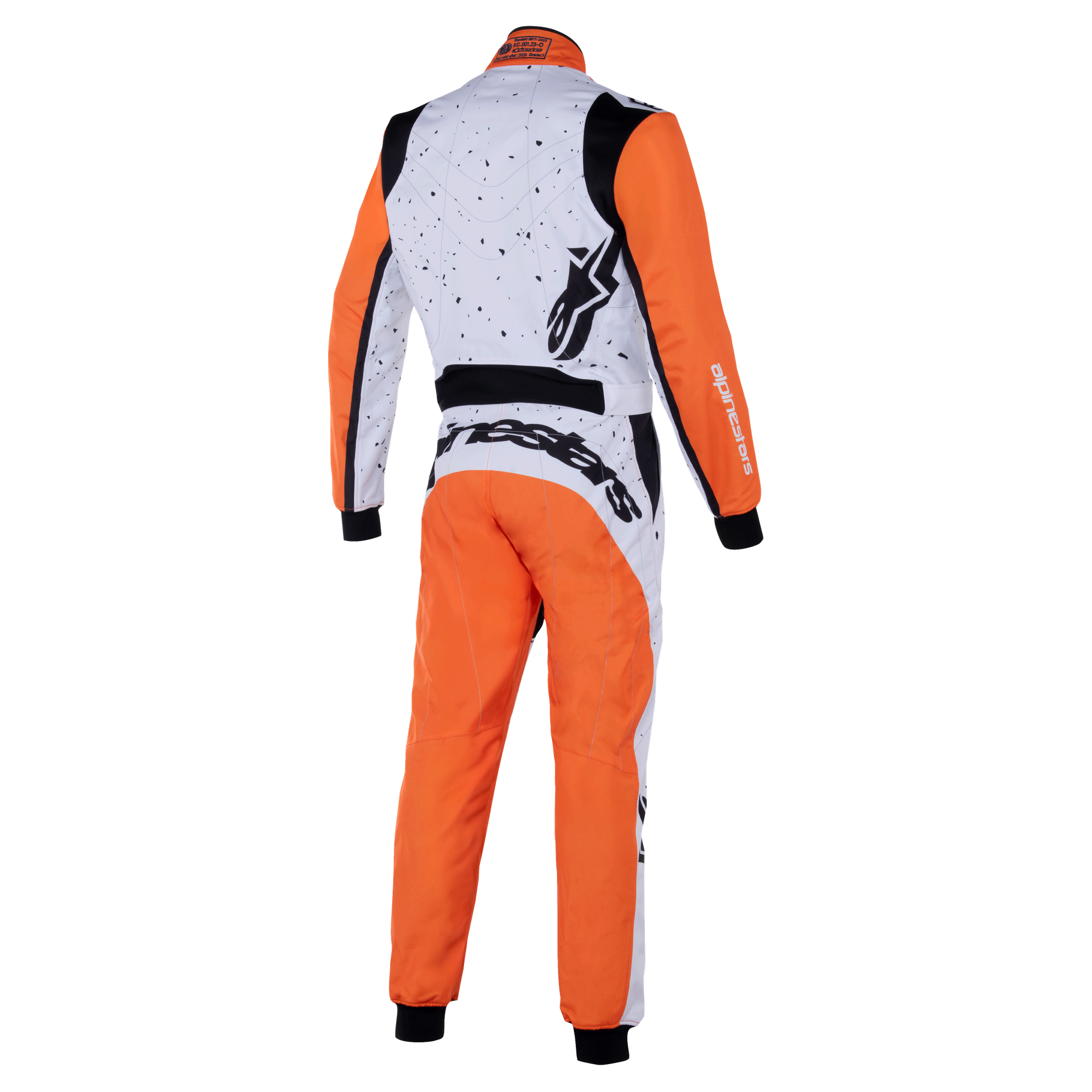 Buzo Karting Alpinestars Kmx-9 V3 Graphic 6 Blanco/Naranja - vista 2
