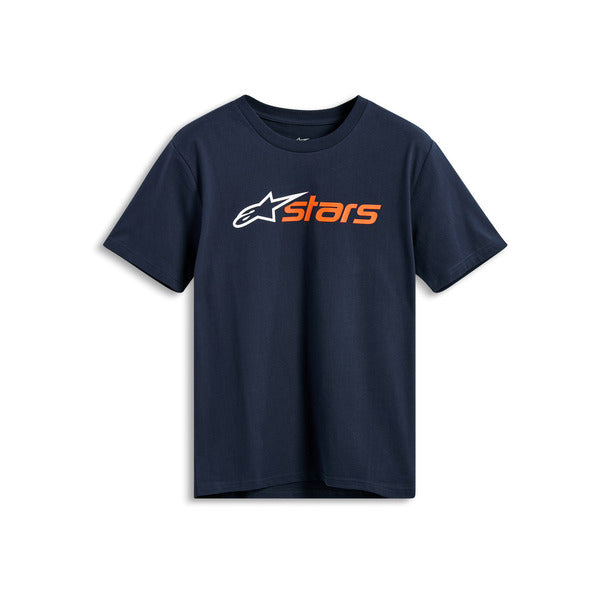 Polera Alpinestars Blaze 2.0 CSF Azul Oscuro/ Blanco/ Naranja