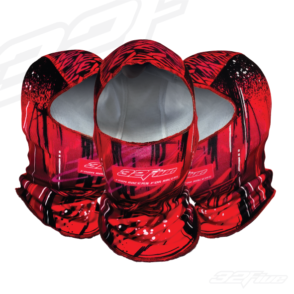 Balaclava 32 Five UNLEASH Rojo para karting