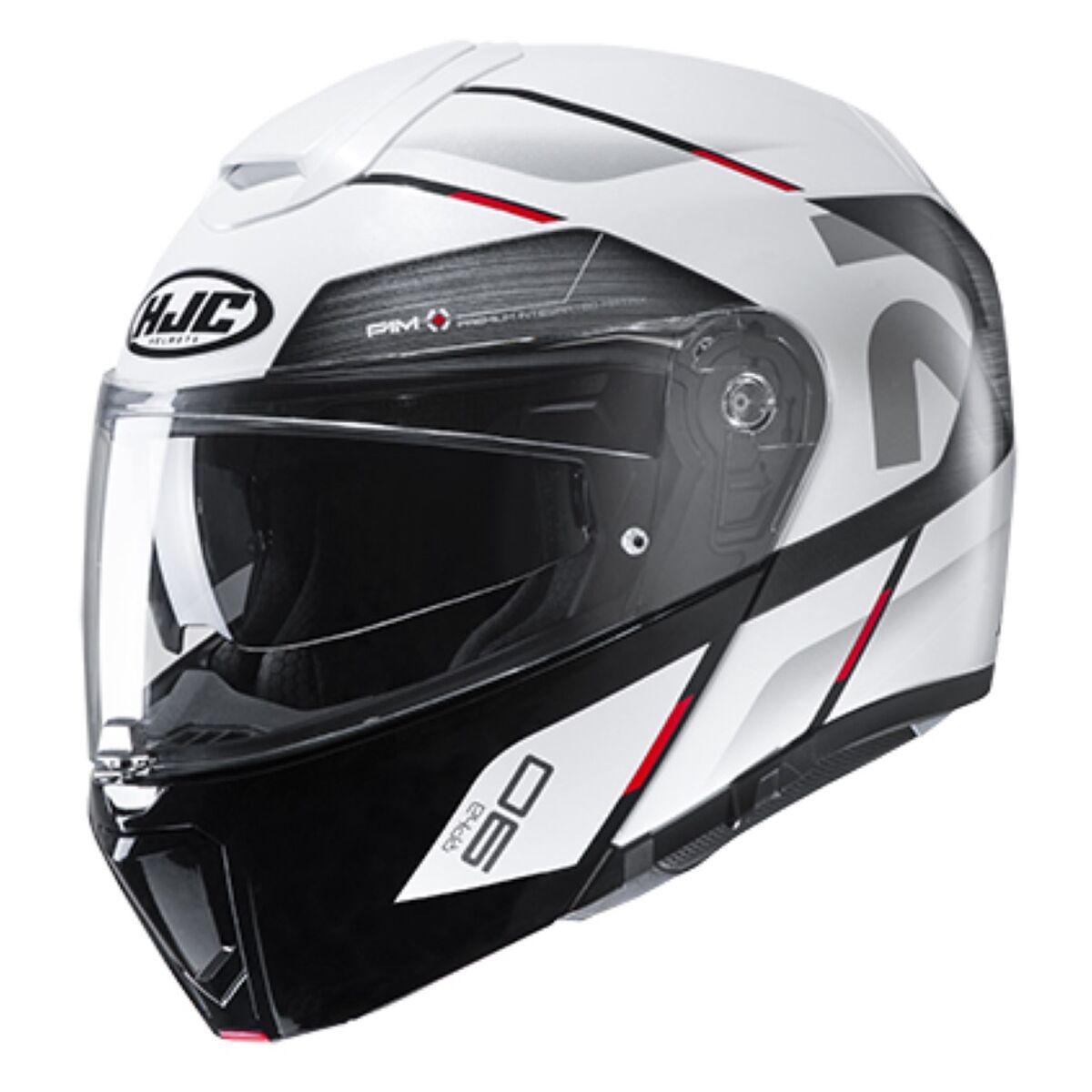 Casco HJC RPHA 90S Bekavo MC1 Blanco/Negro/Rojo - Vista principal | Proshop Chile
