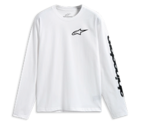 Polera Alpinestars Trackside LS CSF Blanco/Negro