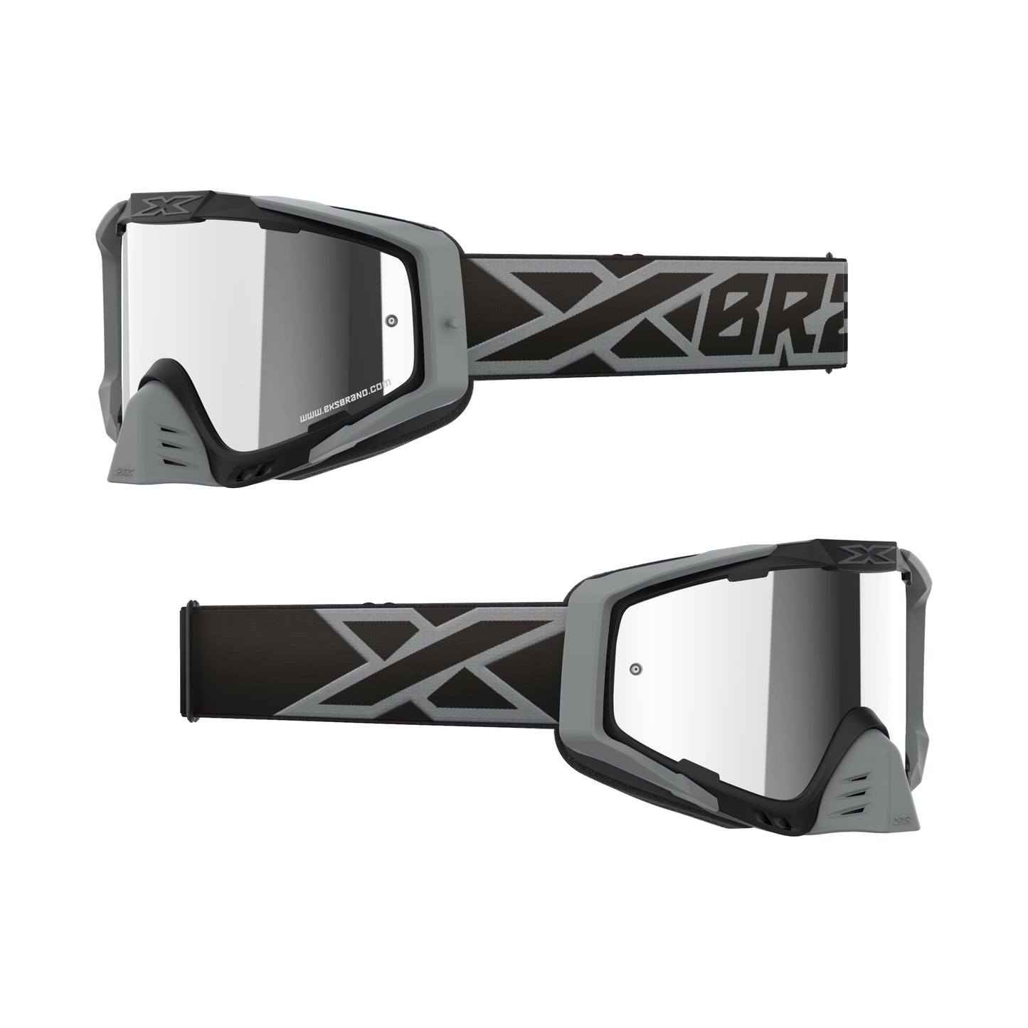 Antiparra Eks Brand Flatout Mirror Negro/Plateado