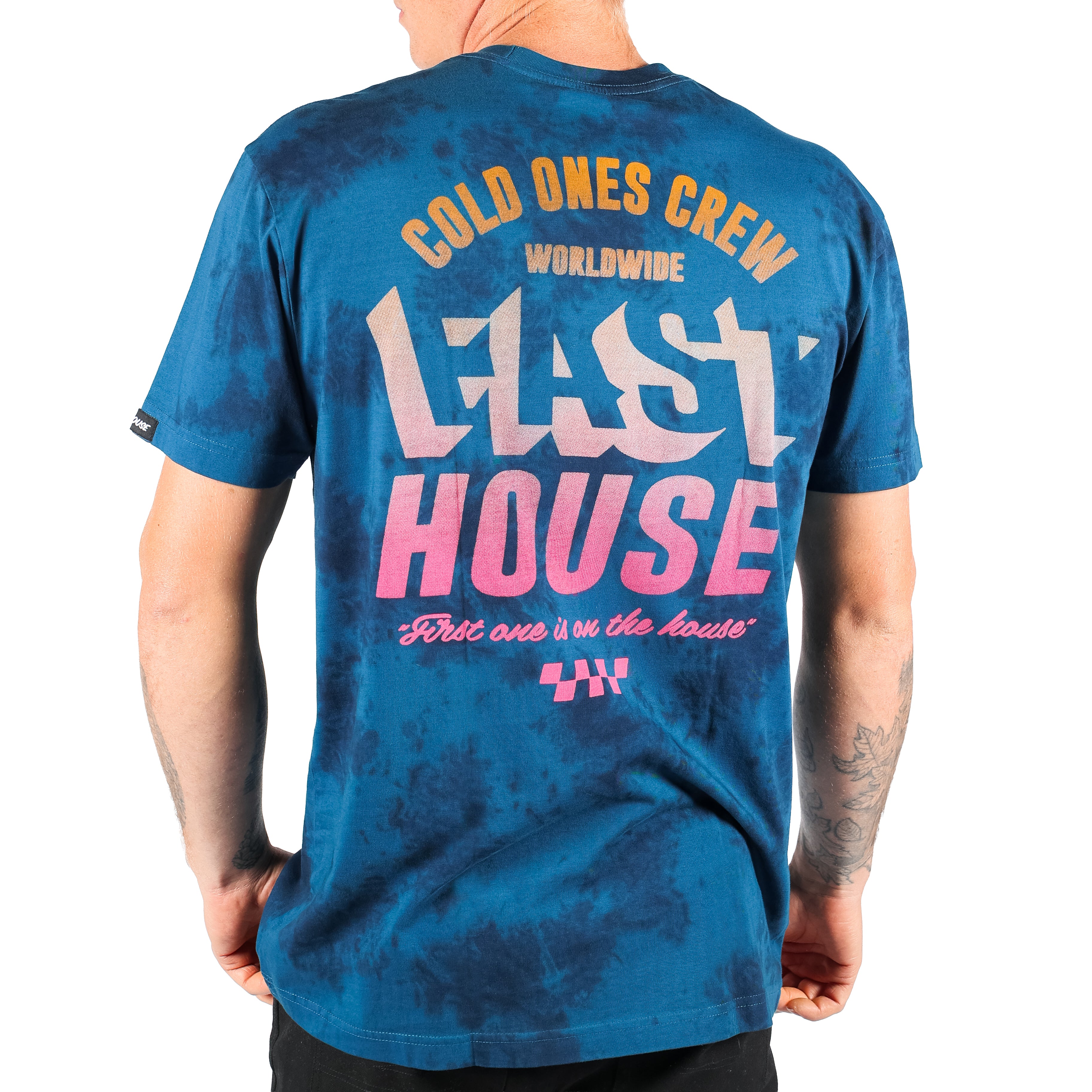 Polera Fasthouse Cold Ones SS Azul