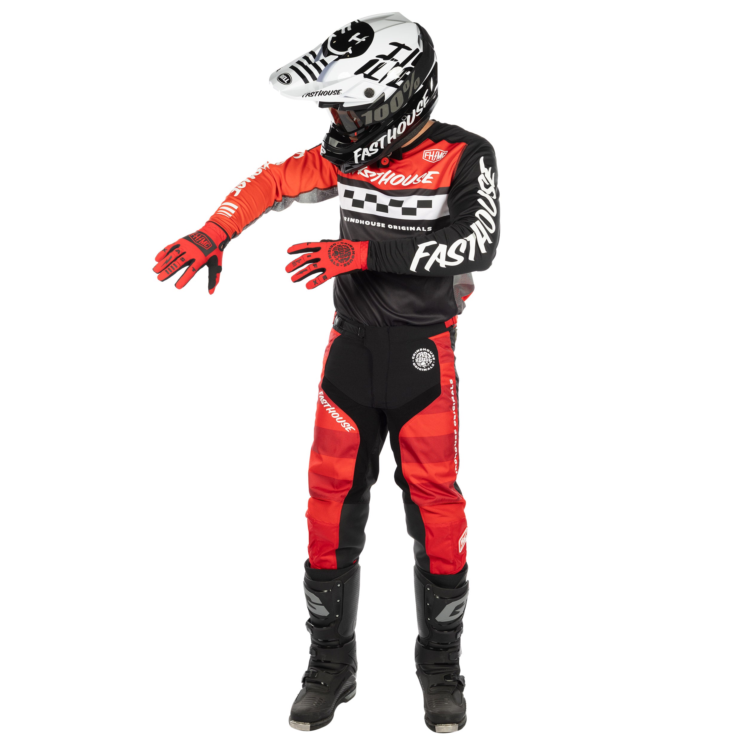 Pack Fasthouse Grindhouse Atomic Rojo/Negro