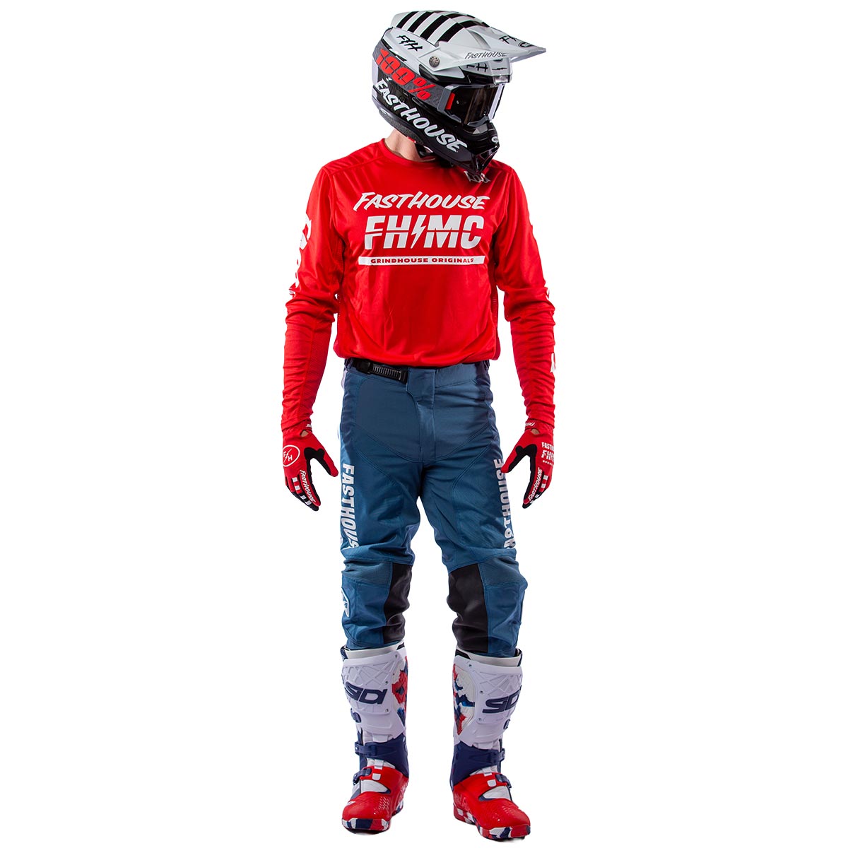 Pack Fasthouse Grindhouse Score Rojo/Azul