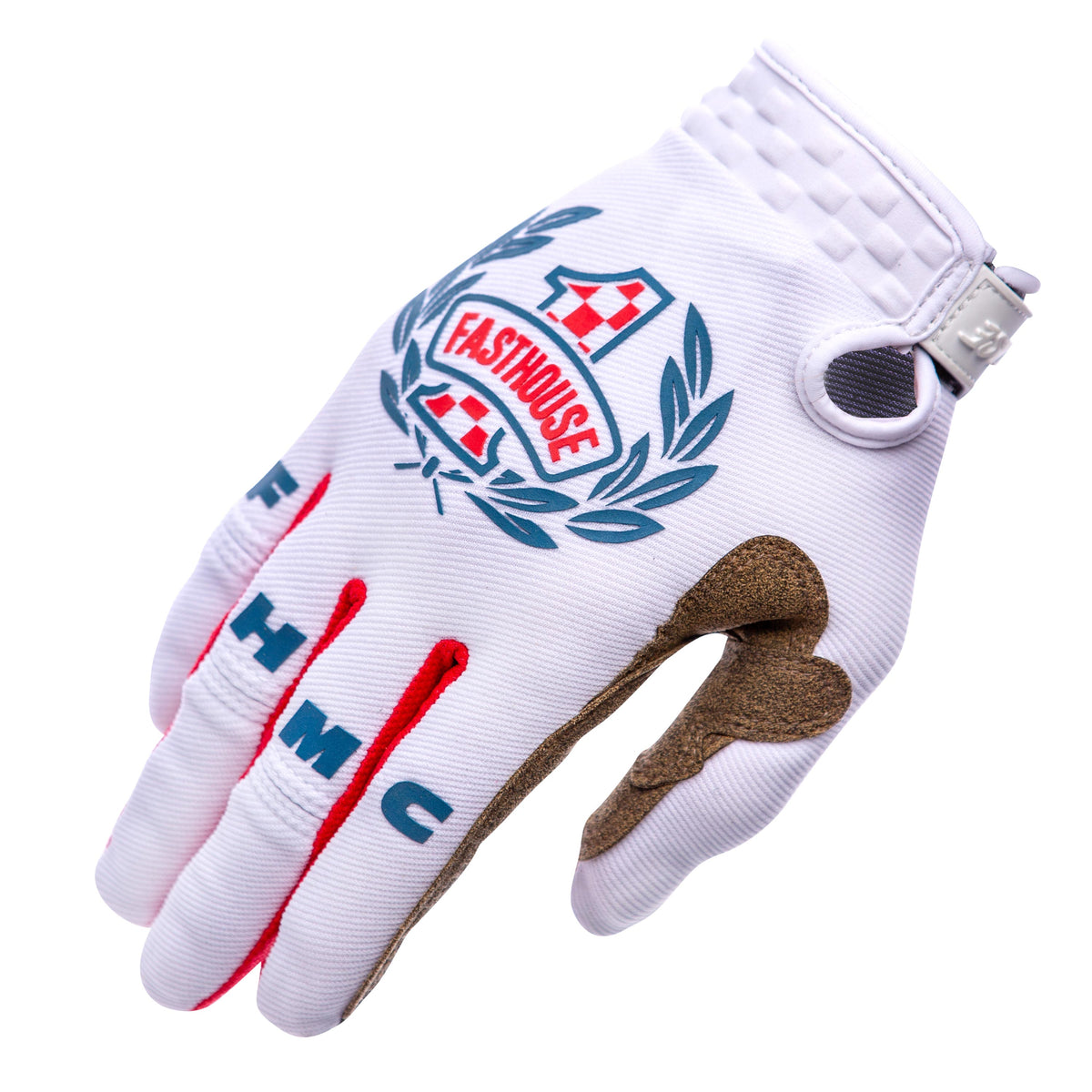 Guantes Fasthouse Speed Style Hero Blanco/Rojo